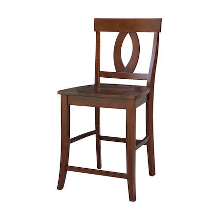 International Concepts Verona Counter Height Stool, 24" Seat Height, Espresso S581-1702